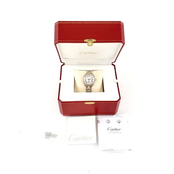 Sold on our website Cartier Clé De Stainless Steel Gold 31mm Automatic Watch - Picture 4 of 14